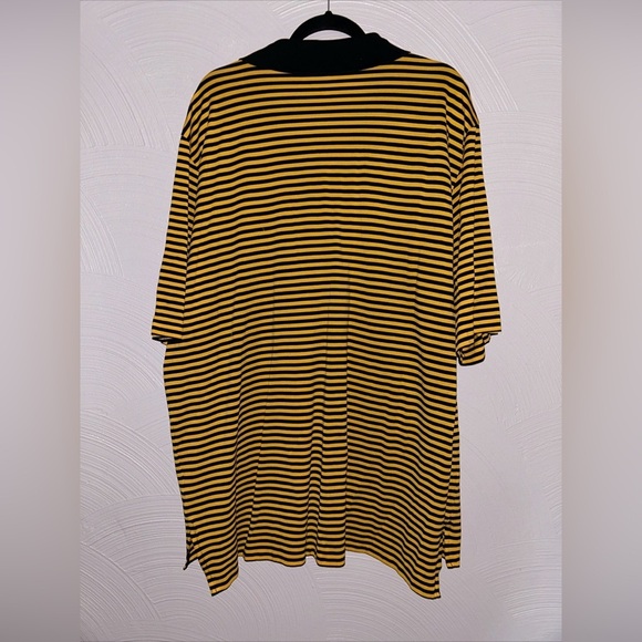 Polo Golf Ralph Lauren Mens Size XXL Yellow Black Stripes Us Open Oakmont - Picture 5 of 6